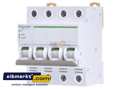 Front view Schneider Electric A9S65463 Switch for distribution board 63A 
