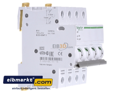 View on the left Schneider Electric A9S65463 Switch for distribution board 63A 
