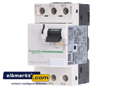 Front view Schneider Electric GV2LE10 Motor protective circuit-breaker 6,3A
