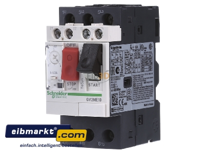 Front view Schneider Electric GV2ME10AE11 Motor protective circuit-breaker 6,3A
