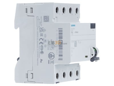 Ansicht links Siemens 5SV3642-6 FI-Schutzschalter 25A,3+N,300mA 