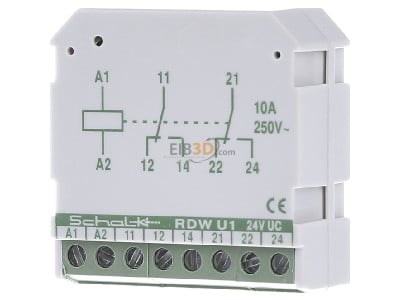 Frontansicht Schalk RDW U1 (24V UC) Impulsschalter 