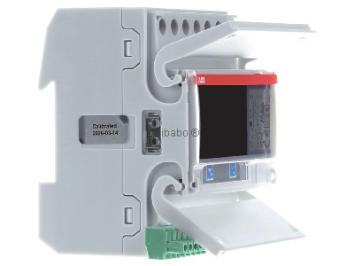 View on the left ABB B24 113-100 Direct kilowatt-hour meter 1A 
