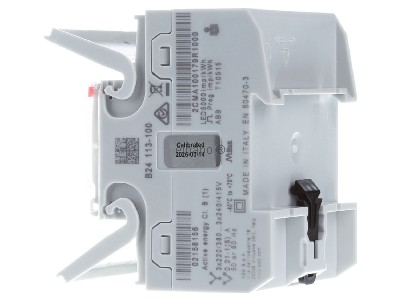 View on the right ABB B24 113-100 Direct kilowatt-hour meter 1A 
