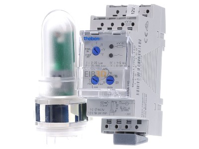 Front view Theben LUNA 110 AL 24V DIN rail- 
