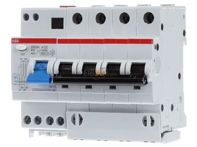 Front view ABB DS204A-B16/0,03 Earth leakage circuit breaker B16/0,03A 
