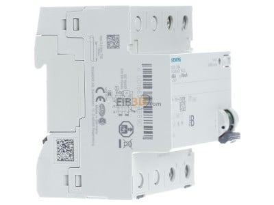 Ansicht links Siemens 5SV3326-4 FI-Schutzschalter B 63/2 30MA 4TE 