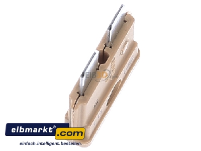 Ansicht oben links Eska 340.024 KFZ-Sicherung Standard 5A 32V beige 