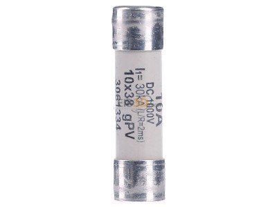 Front view Phoenix FUSE 10,3x38 10A PV Cylindrical fuse 10x38 mm 10A 
