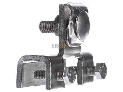 View on the left Dehn+Shne 372 119 Flange clamp for lightning protection 
