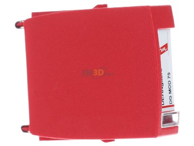 View on the left Dehn DG MOD 75 Surge protection for power supply 
