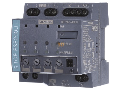 Frontansicht Siemens 6EP1961-2BA31 Selektivittsmodul 24VDC,4x3A,IP20 