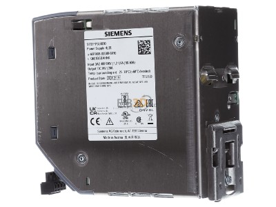 View on the right Siemens 6EP3436-8SB00-0AY0 DC-power supply 400...500V/24V 480W 
