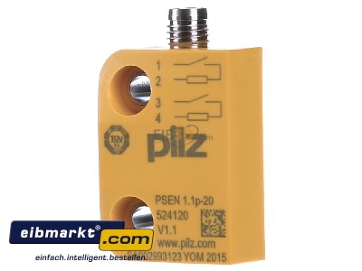 Frontansicht Pilz PSEN 1.1p-20 #524120 Sicherheitssensor 8mm/1switch/1unit 