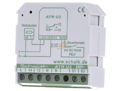 Frontansicht Schalk ATR U2 Trennrelais aktives 1W,230VAV/24VDC PLEV 