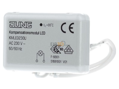 Front view Jung KM LED 230 U Light control system component 
