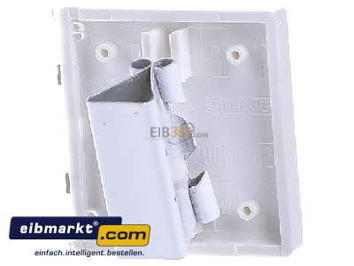 Back view Jung A 404 TSAP WW 23 Cover plate for switch white
