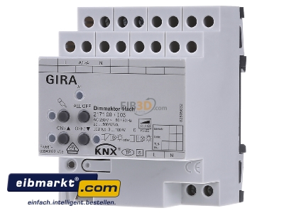 Front view Gira 217100 Dimming actuator bus system 20...500W - 
