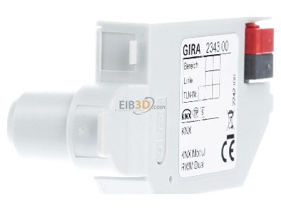 View on the left Gira 234300 Module for smoke detectors EIB, KNX Dual/VdS, 
