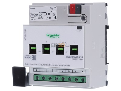 Frontansicht Schneider Electric MTN647595 KNX Schaltaktor REG-K/4x230/16 