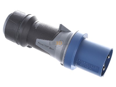 Ansicht oben links Mennekes 13102 Stecker PowerTOP 63A,3p,6h,230V,Xtra 