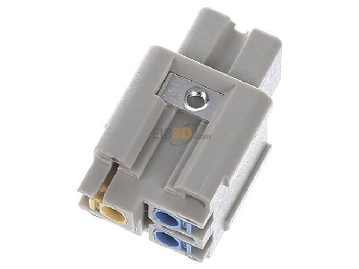 Top rear view Harting 09 20 003 2733 Socket insert for connector 3p 
