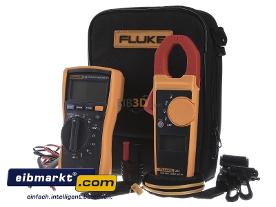 Frontansicht Fluke FLUKE-116/323 ComboKit Effektiv-Multimet und Strommesszange 