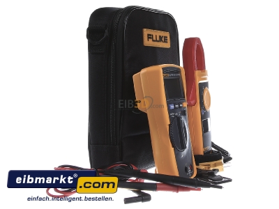 Ansicht links Fluke FLUKE-116/323 ComboKit Effektiv-Multimet und Strommesszange 