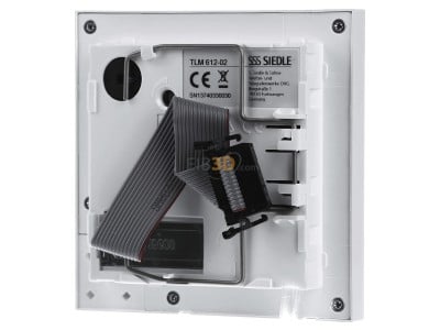 Back view Siedle TLM 612-02 W Audio module for door station White 
