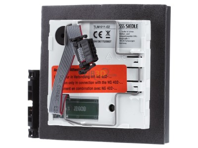 Back view Siedle TLM 611-02 DG Audio module for door station Grey 
