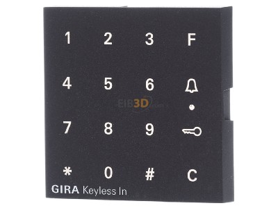 Front view Gira 851328 Accessory for domestic switch device 
