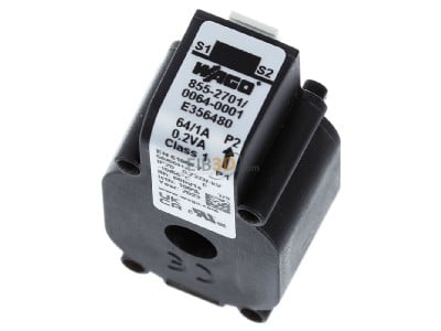 Top rear view WAGO 855-2701/064-001 Amperage measuring transformer 64/1A 
