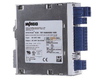 Ansicht links WAGO 787-1668/006-1000 Schutzschalter elektronisch 