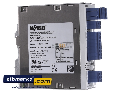 View on the left WAGO Kontakttechnik 787-1668/106-000 Current monitoring relay 1...6A
