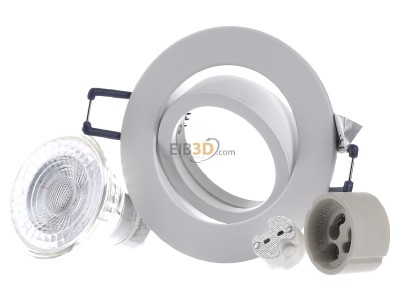 Front view IDV MT75400 Downlight 1x1...50W LED exchangeable 
