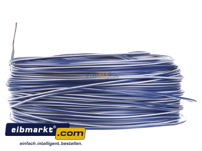 View on the right Verschiedene-Diverse H05V-K   1    dbl/ws Single core cable 1mm Dark blue/White H05V-K 1 dbl/ws

