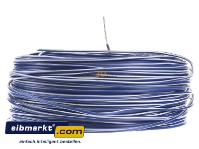 Back view Verschiedene-Diverse H05V-K   1    dbl/ws Single core cable 1mm Dark blue/White H05V-K 1 dbl/ws
