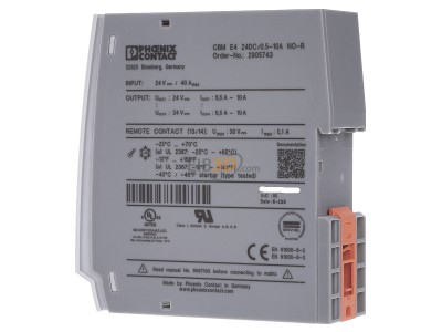 Ansicht rechts Phoenix CBME424DC/0.5-10ANOR Gerteschutzschalter elektronisch 