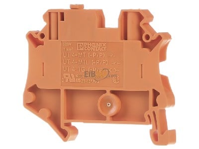 Back view Phoenix UT 4-MT-P/P OG Disconnect terminal block 20A 1-p 6,2mm 
