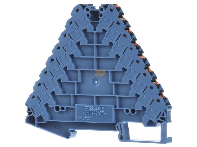 Back view Phoenix PTRV 8-PV BU/BK Feed-through terminal block 8,3mm 17,5A 

