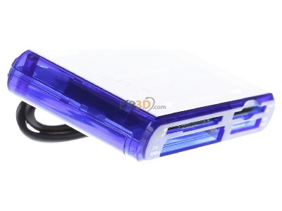 Ansicht links Hama 55348 Multi-Kartenleser USB 2.0,35in1,blau 