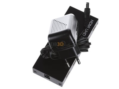 Ansicht oben rechts E+P Elektrik UHD14 HDMI-Verteiler 4-fach 