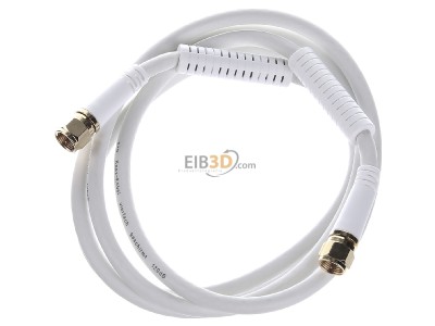 View up front E+P Elektrik FA401G Coax patch cord F connector 1,5m 
