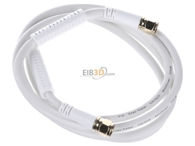 View top left E+P Elektrik FA401GLose Coax patch cord F connector 1,5m 
