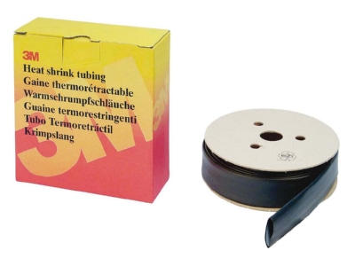 Produktbild 1 3M HSR 3000 18 0 6 0 sw Warmschrumpfschlauch Rolle 18 6 mm sw duennw 