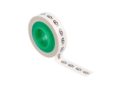 Produktbild 3 3M SDR 6  VE3  Kabelmark  Nachfuellrollen Ziffer 6  3er Pack SDR 6  Inhalt  3 