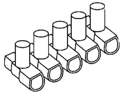 Mazeichnung Kleinhuis B160 Verbindungsklemme 16qmm  5 polig