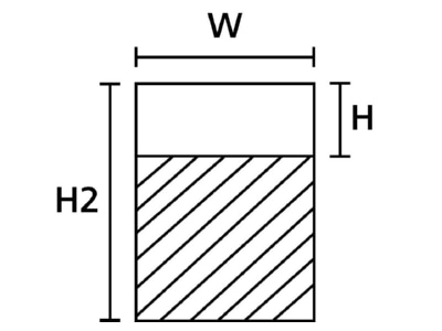 Mazeichnung 2 Hellermann Tyton HSMB C3 1402 WH Etiketten im Taschenbuch 25 4x76 2mm
