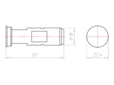 Dimensional drawing Kaiser 1159 50 Equipment carrier for insulated walls