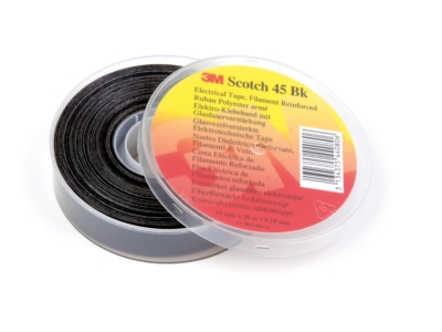 Produktbild 2 3M Scotch 45 19x20 bk Glasf Polyest Isolierband 19mmx20m sw  glasf 